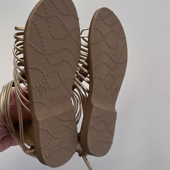 Seychelles NWOT Gold gladiator toddler sandals - Picture 6 of 7